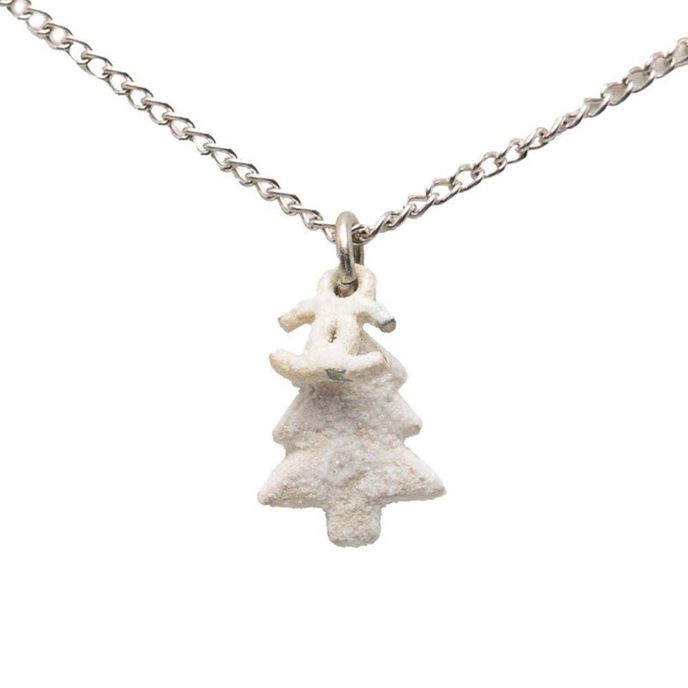 CHANEL White Logo Necklace - Picture 1 of 5